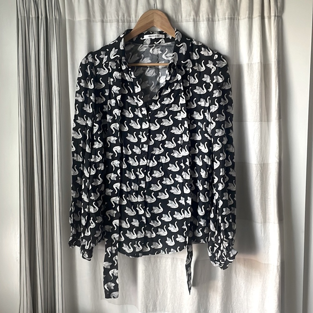 Emerson Fry silk button down shirt.